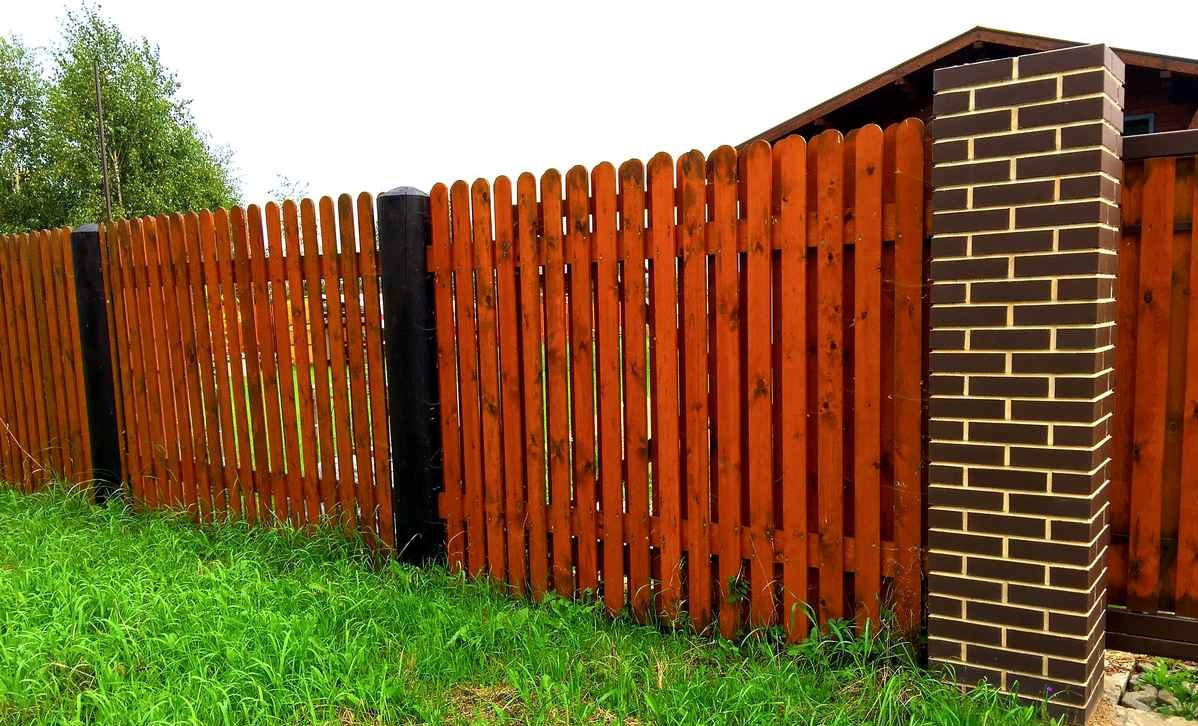 Деревянный забор "Шахматка вертикальная" 2000*2000 мм - фото 2 - id-p675003660