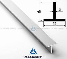 Тавр алюмінієвий 40х40х3мм без покриття ПАС-1856 (БПО-1483)