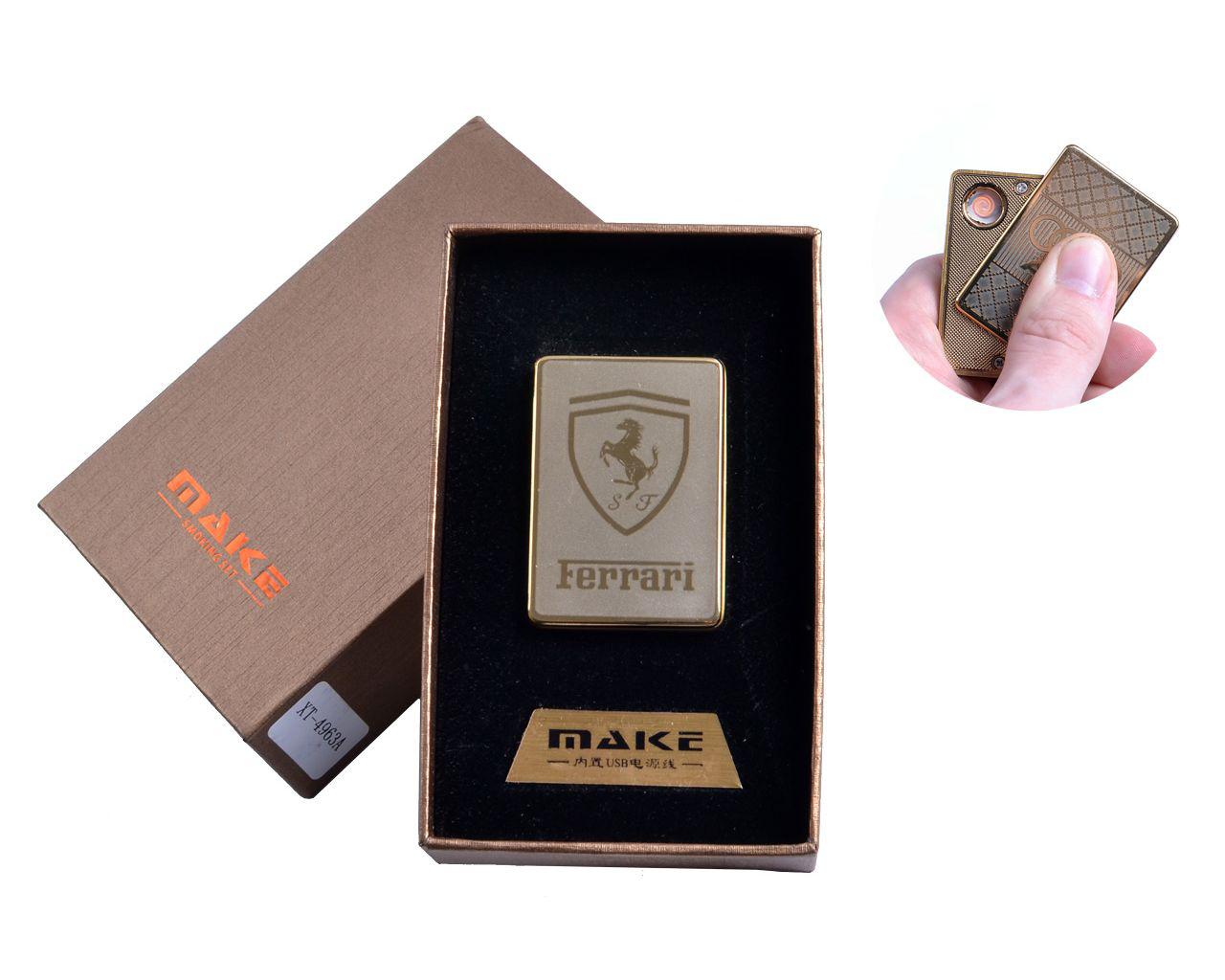 USB зажигалка в подарочной упаковке "Ferrari" - фото 1 - id-p675052328