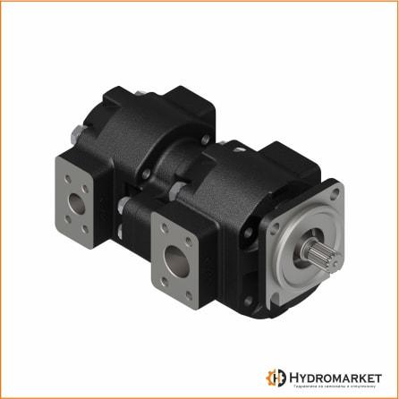 Гідронасос тандемний на JCB 3CX, фото 1