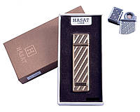USB зажигалка в подарочной упаковке "Hasat" (Двухсторонняя спираль накаливания)