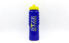 Пляшка для води спортивна FI-5959-2 750 мл MOTIVATION (PE, силікон, т.синій-жовтий-білий)