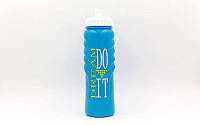 Бутылка для воды спортивная FI-5959-4 750мл MOTIVATION (PE, силикон, голубой-белый-белый)