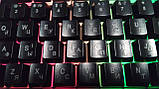Клавіатура з кольоровою підсвіткою HAVIT HV-KB421L, конструкція SKELETON, USB Black, фото 5