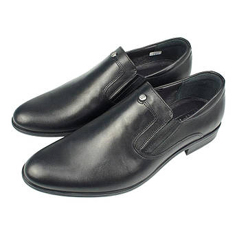 Чорні класичні шкіряні туфлі Tapi N-4603/186 Gzarny для чоловіків