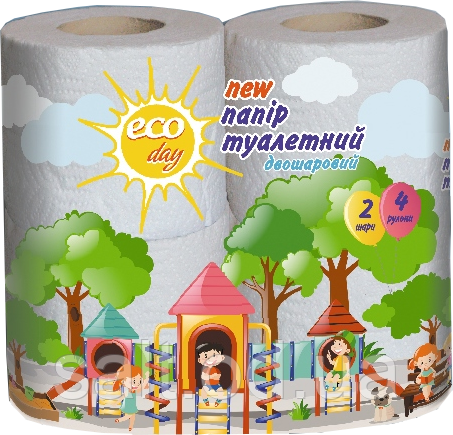Туалетний папір ТМ "ЕКО ДЕЙ", фото 1