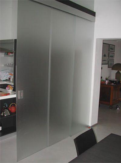 Стеклянные двери с раздвижной системой из стекла в офис - фото 1 - id-p675236038