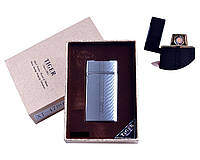 USB зажигалка в подарочной упаковке "TIGER" (Двухсторонняя спираль накаливания)
