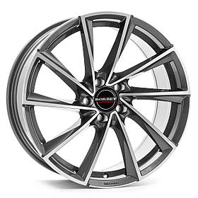 Диски Borbet VTX колір Graphite Polished параметри 8J x 18" 5 x 112 ET 37