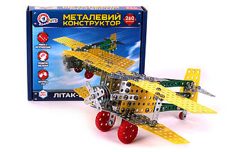 Конструктор «ТехноК» (4791) металевий Літак-біплан, фото 1