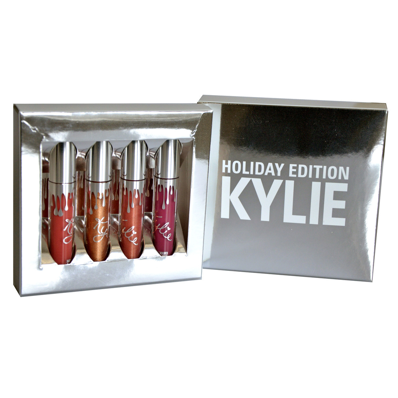 Набір рідких матових помад Kylie Holiday Edition (У наборі 4 шт.) *Уцінка