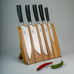 Набір ножів з дамаської сталі "Micarta"