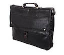Чоловічий портфель зі штучної шкіри 303059 чорний, фото 7