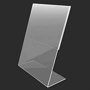 Цінникотримач ПВХ 0,6 мм L-подібний цінник 60*60 не ломаеться і не тріскається