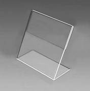 Цінникотримач ПВХ 0,6 мм L-подібний цінник 100*80 не ломаеться і не тріскається