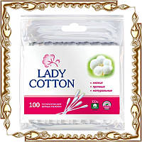 Ватні палочки Lady Cotton для вух 100 шт. пластм.