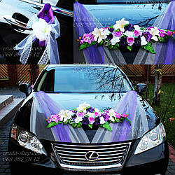 Прикраса на весільний автомобіль (весільні прикраси на машину) прикраса машини на весілля