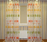 Тюль дитячий "Зірки" кольоровий у кімнату дівчинки, хлопчика, фатинова сіточка, висота 2,9 м, фото 3