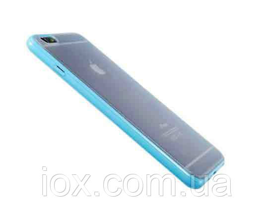 Блакитний комбінований чохол-бампер для Iphone 6/6S