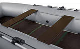Ліктрос-лікпаз - Комплект кріплення рухомого сидіння для човни ПВХ, колір рейки сірий + клей, фото 6