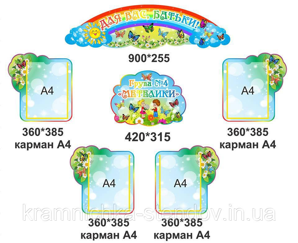 Композиція стендів для дитячого садка "Для Вас, батьки"