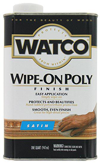 Поліроль для дерева фінішна безбарвна, матова, WATCO Wipe-On Poly, 0,946 л