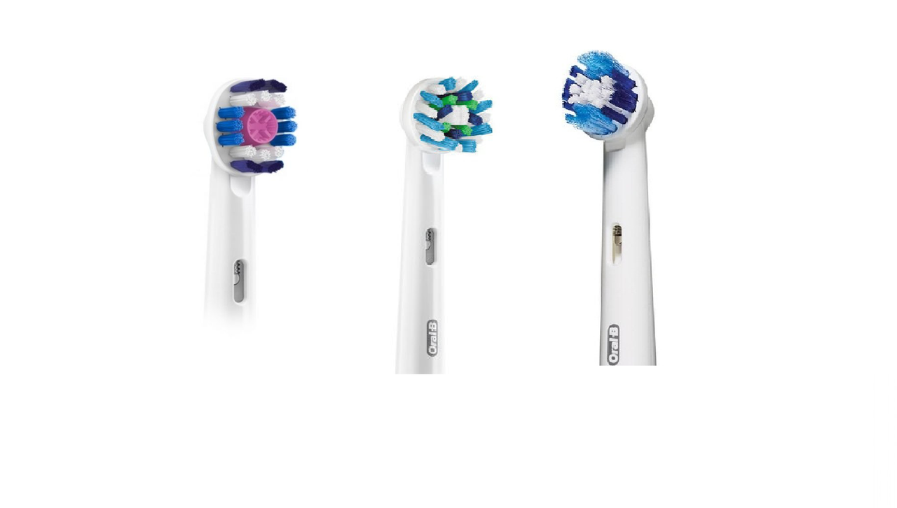 Насадки для зубної щітки ORAL-B 3 шт. (3D-White, Cross Action , Precision Clean)