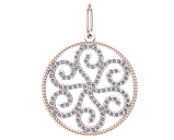 Підвіска - кулон срібна Вензеля в камінні, фото 2