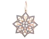 Підвіска - кулон срібна Восьмилистник, фото 2