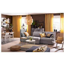 ОРМХАССЕЛЬ Плед, жовтий/сірий, 120x180 см 60328820 IKEA, ІКЕА, ORMHASSEL, фото 2