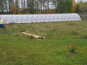 теплиця фермерська під плівку з оцинкованого каркаса