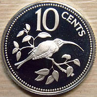 Монета Белізу. 10 086 1975 р.