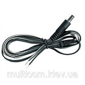 01-13-088. Штекер живлення 5,5*2,1мм, з кабелем 1,5м, фото 1
