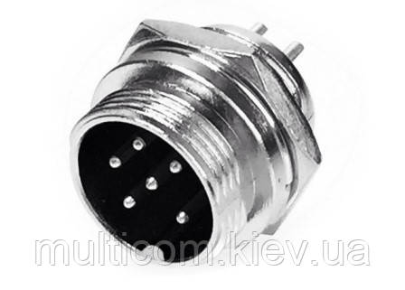 01-06-098. Штекер MIC 337 big монтажний, 7pin, діам.-20мм