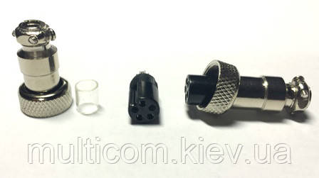01-06-010. Гніздо MIC 325 mini під кабель, 5pin, діам.-12мм