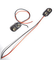 01-15-041. Гніздо тримач крони 9V, з проводами 15см