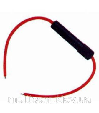 01-15-004. Тримач запобіжника (Fuse), 5х20мм, чорний, з проводом