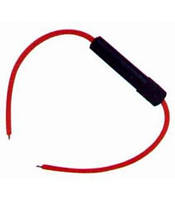 01-15-004. Тримач запобіжника (Fuse), 5х20мм, чорний, з проводом