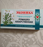 Свічки ректальні з ромашкою у разі гастритів, виразок 3 пачки Еконіка
