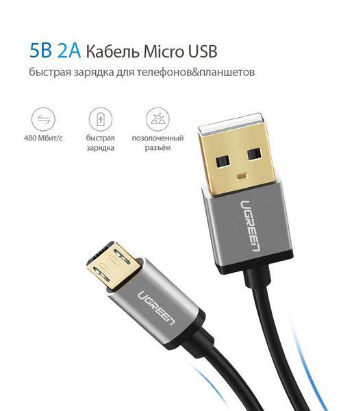 Кабель Ugreen Micro Usb 2.1A для швидкого заряджання Quick Charge