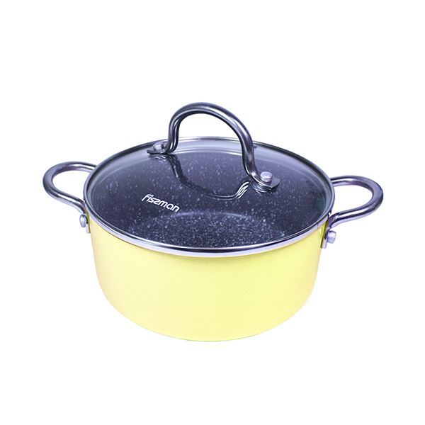 Каструля Fissman Mini Chef Палева 16 см, 1.3 л (4239)