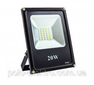 Прожектор світлодіодний 20W 1100Lm 6400K IP65 EVRO LIGHT Евросвет