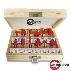 Набір фрез по дереву Intertool HT-0071 12 шт.