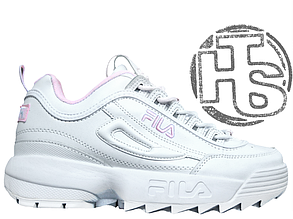 Жіночі кросівки Fila Disruptor II 2 Leather White/Pink