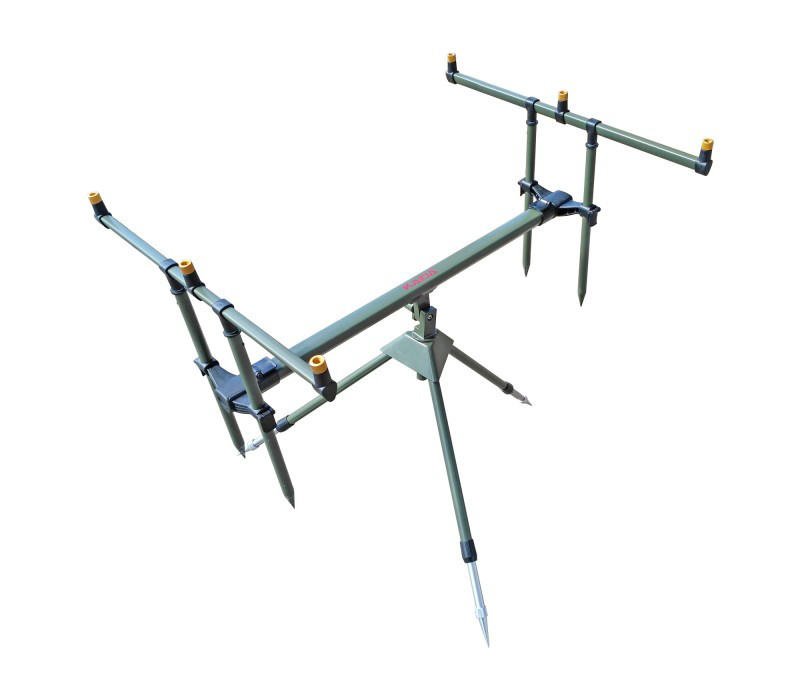 Род под классический на 3 удилища, Rod pod, элитная серия, подставка для удочек + чехол в комплекте, фото 1