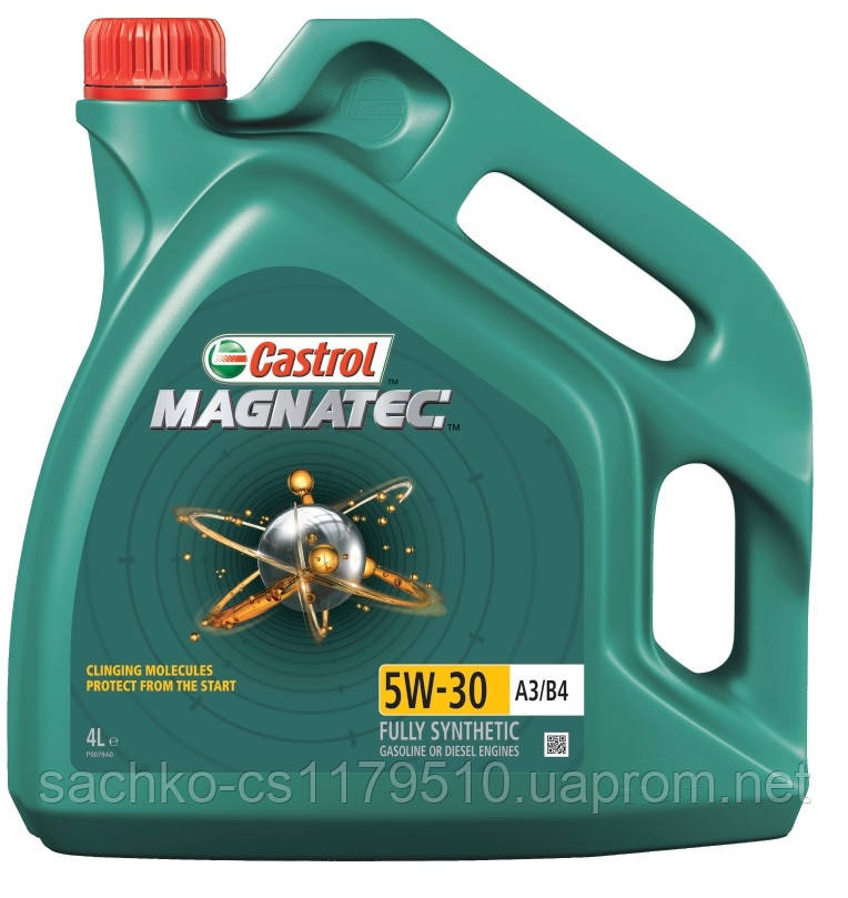 Масло моторное синтетическое "CASTROL" Magnatec 5W30 A3/B4 4L - фото 1 - id-p50888331