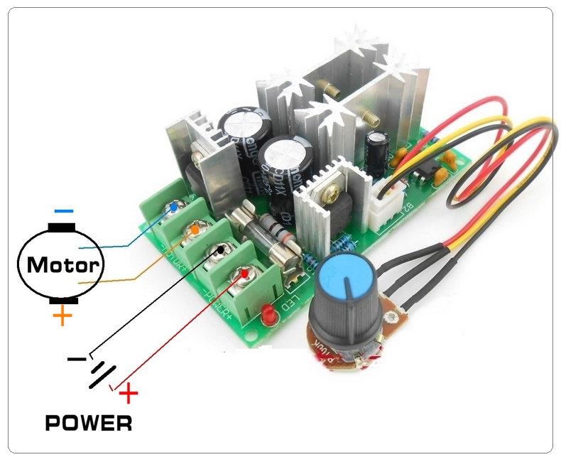 Контролер ШІМ Універсальний Регулятор напруги DC 10-60V Max 30A (ДИММЕР димер) регулятор оборотів дигателя