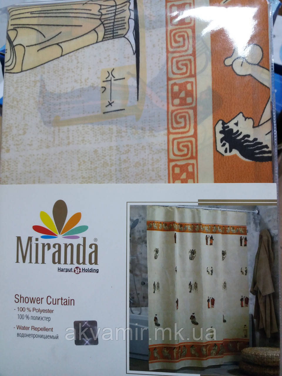 Штора для ванної Miranda MYTHOLOGY (Туреччина) 180х200 см, фото 1