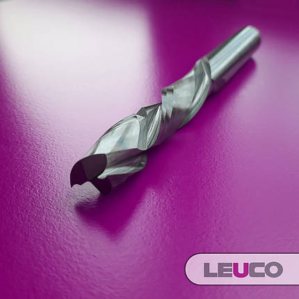 12х34/18х12 Z=2+2 Двозахідна спіральна фреза Leuco для чистової обробки, фото 1