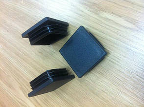 Заглушка чорна для профільної труби плоска 120*120